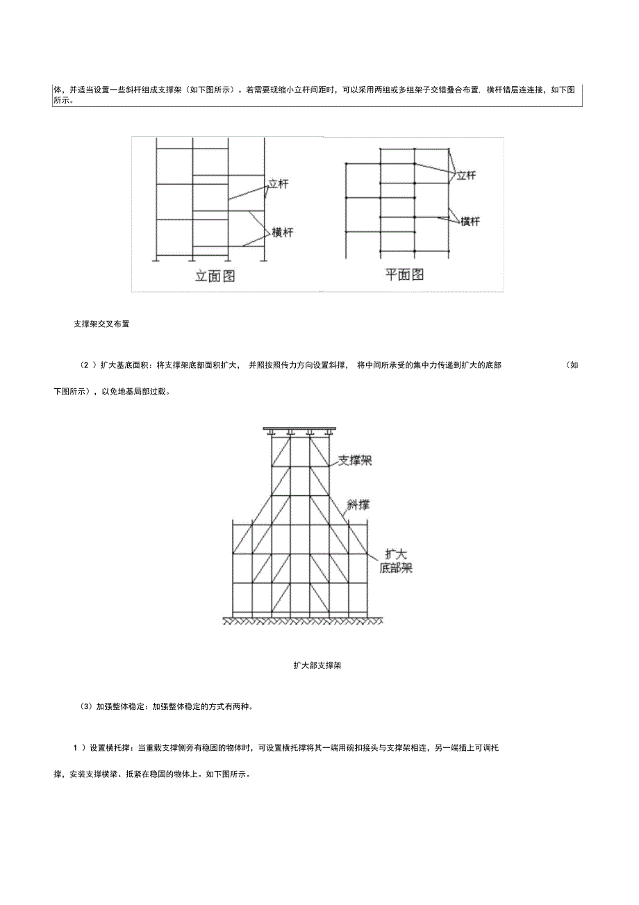 重载支撑架和高架支撑架方案_第3页