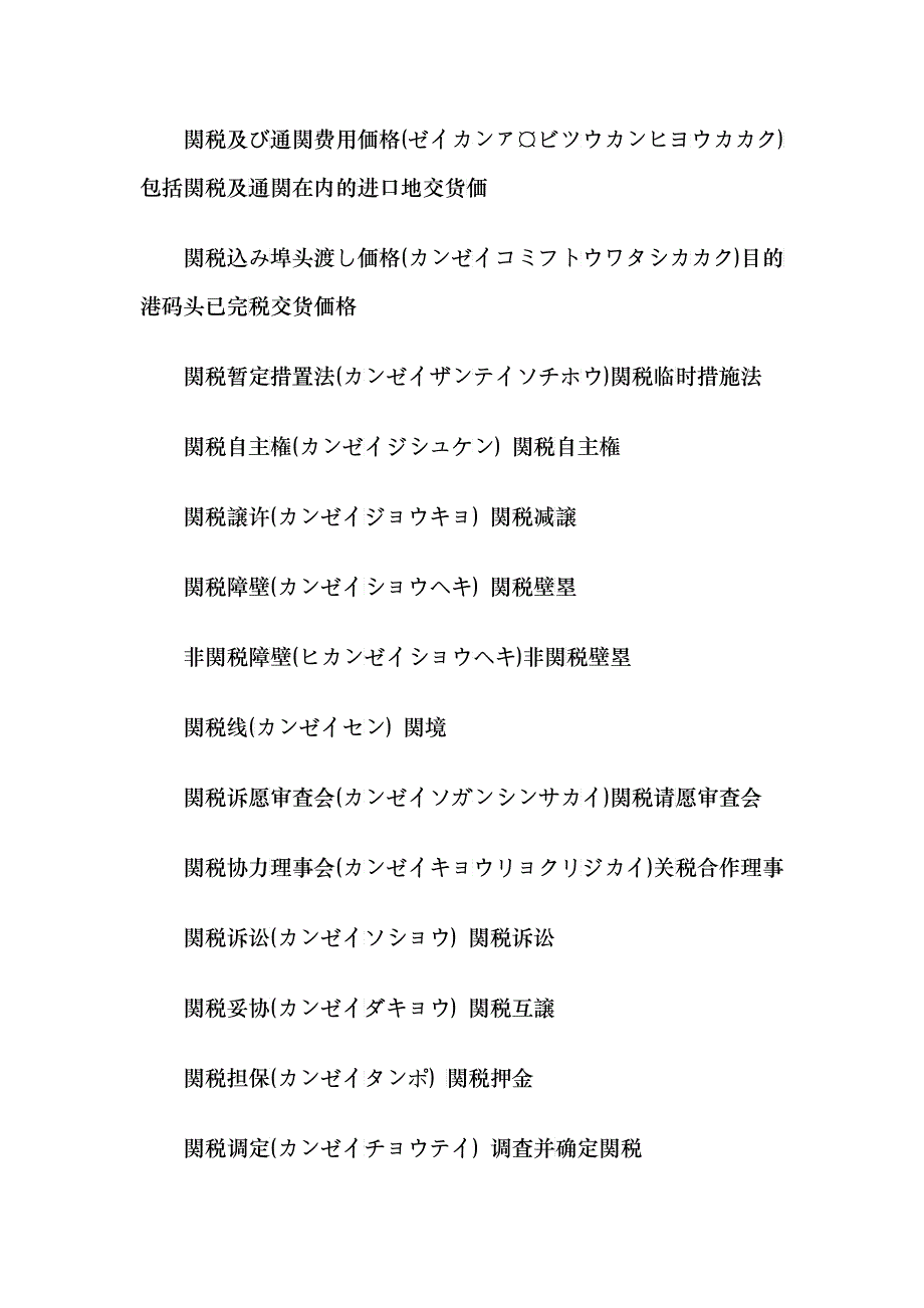 海关 报关 通关用日语精选_第3页