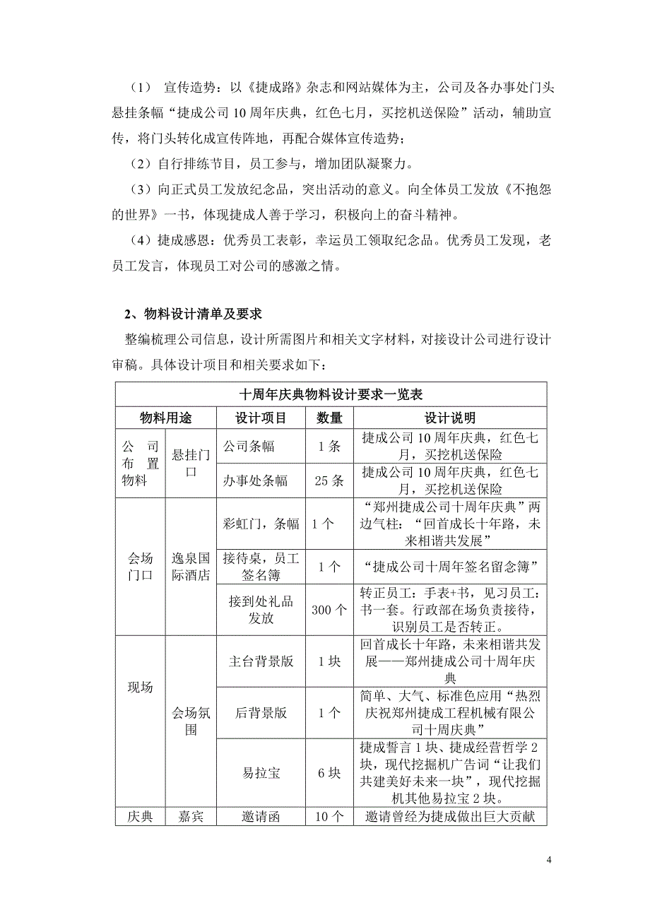 公司十周年庆典活动完整策划方案_第4页