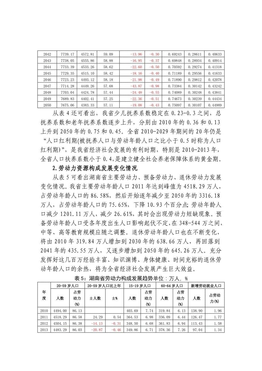 湖南劳动力资源供需分析_第5页