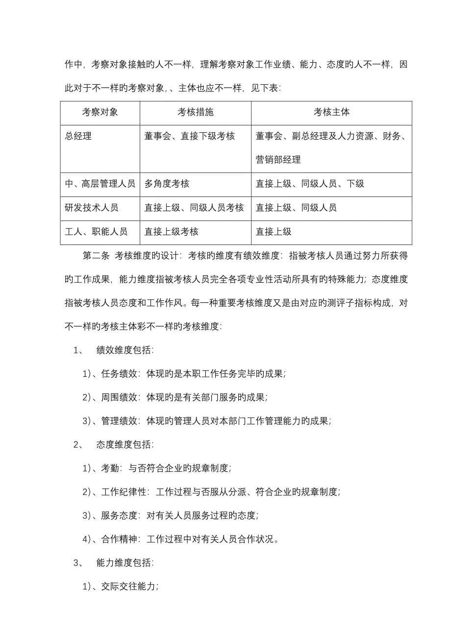 公司绩效考评制度_第5页