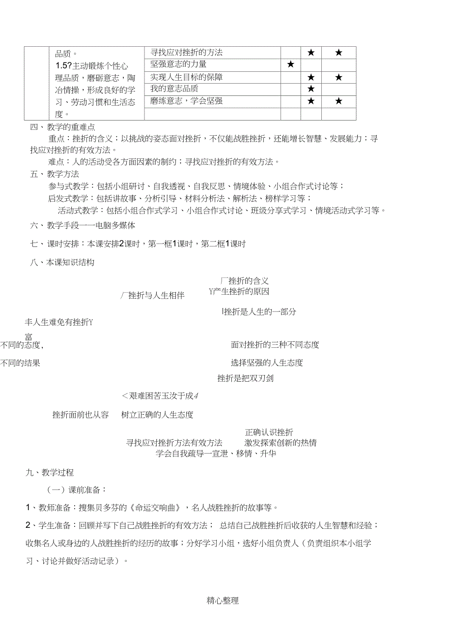 七年级思想品德下第五课教学设计_第3页