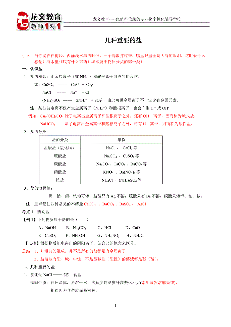 几种重要的盐讲义.doc_第1页