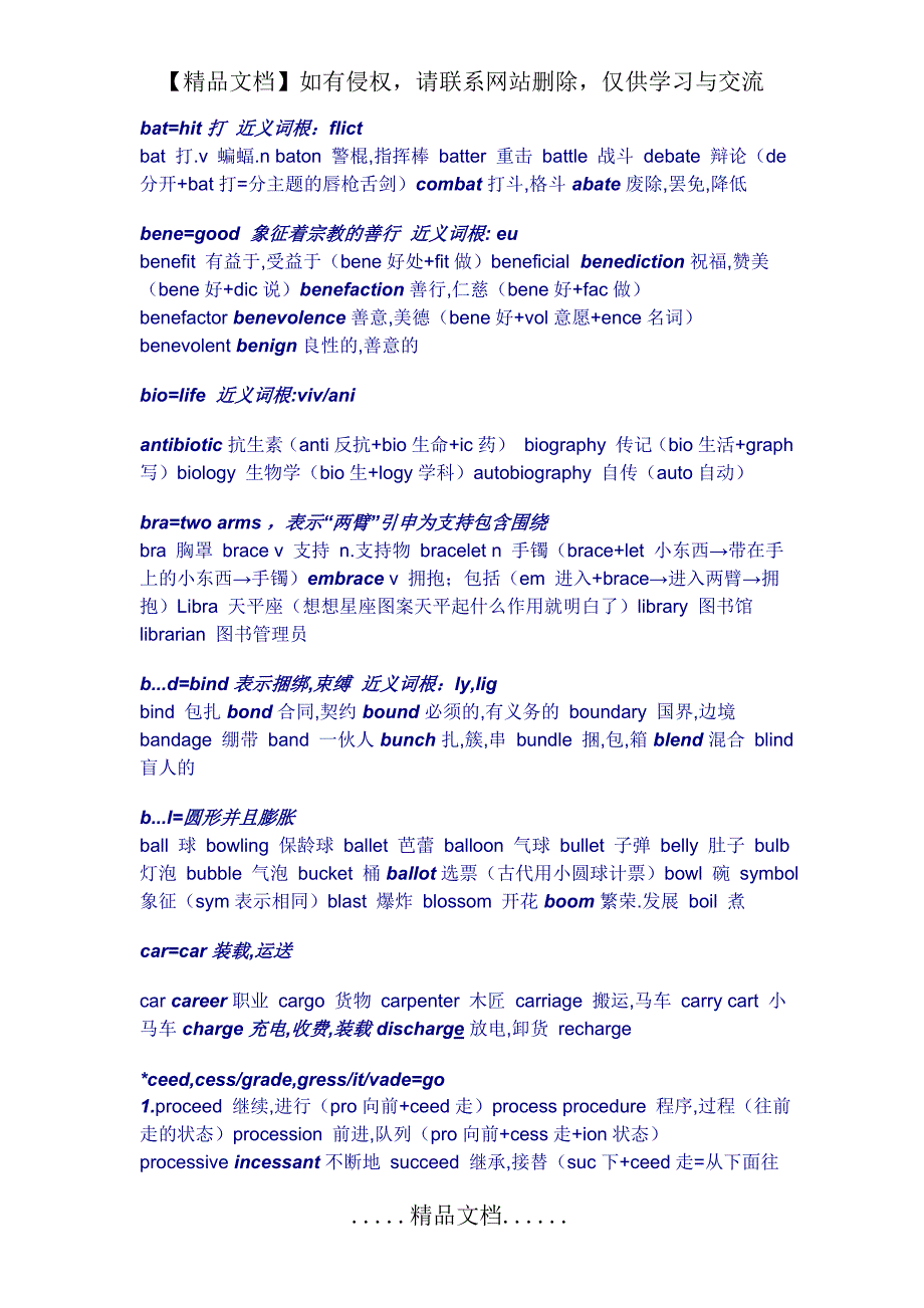 (完整版词根词缀)有了这个根本不用背单词_第4页