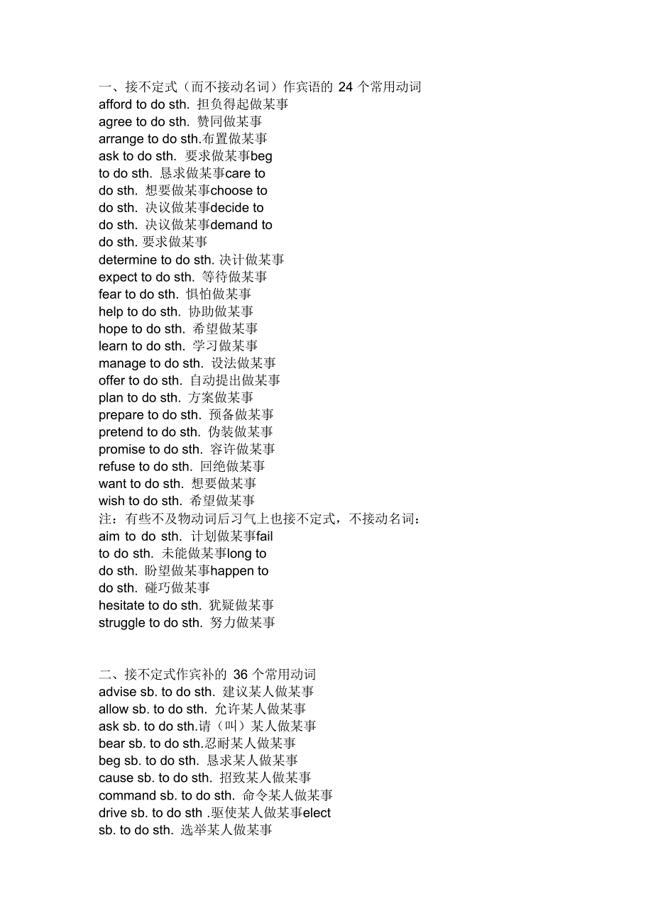 中考英语固定搭配大全(最新整理)_第1页