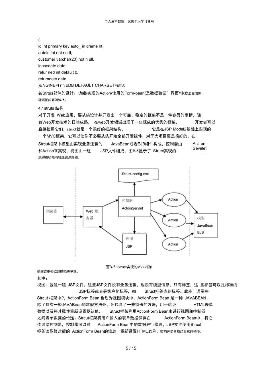 汽车租赁管理系统课程设计_第5页