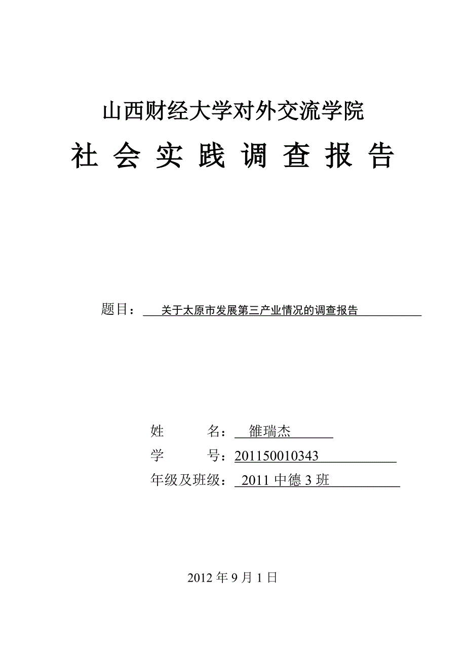 社会实践调查报告模板.doc_第1页