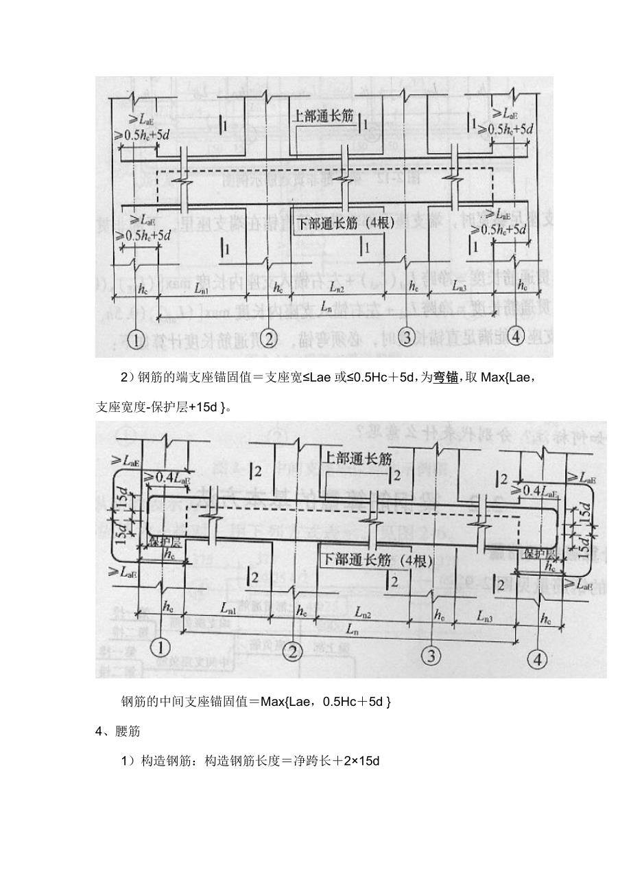 梁钢筋的计算方法_第2页