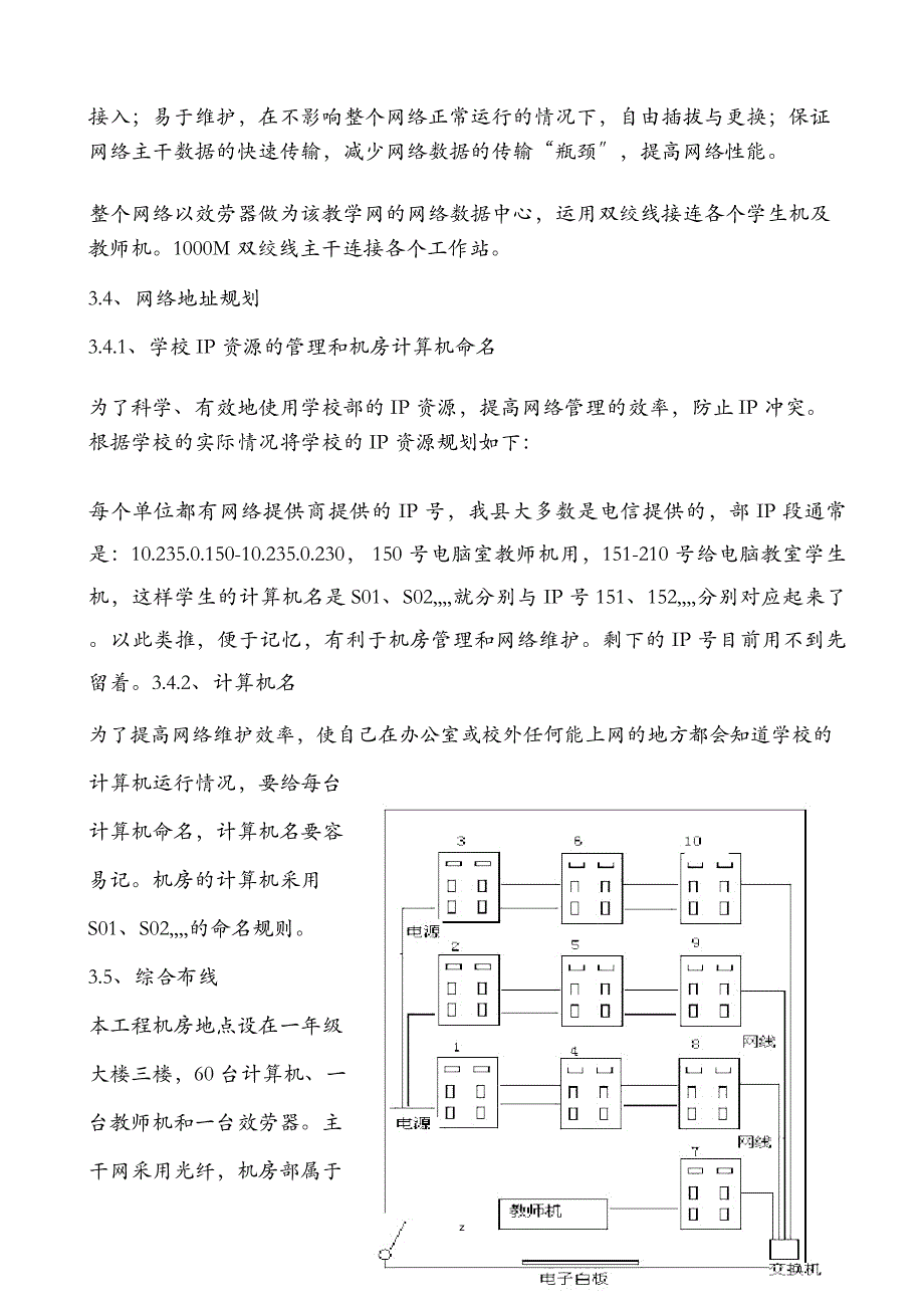 某学校机房建设规划设计方案及对策_第4页