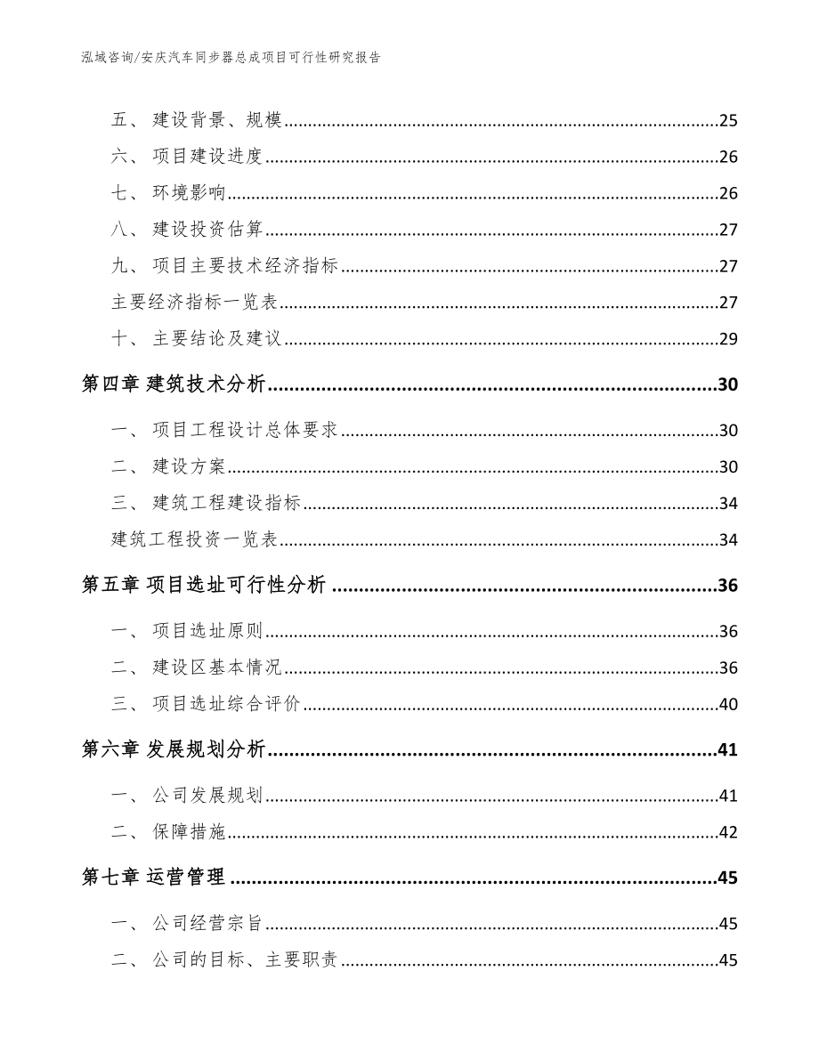 安庆汽车同步器总成项目可行性研究报告范文模板_第3页