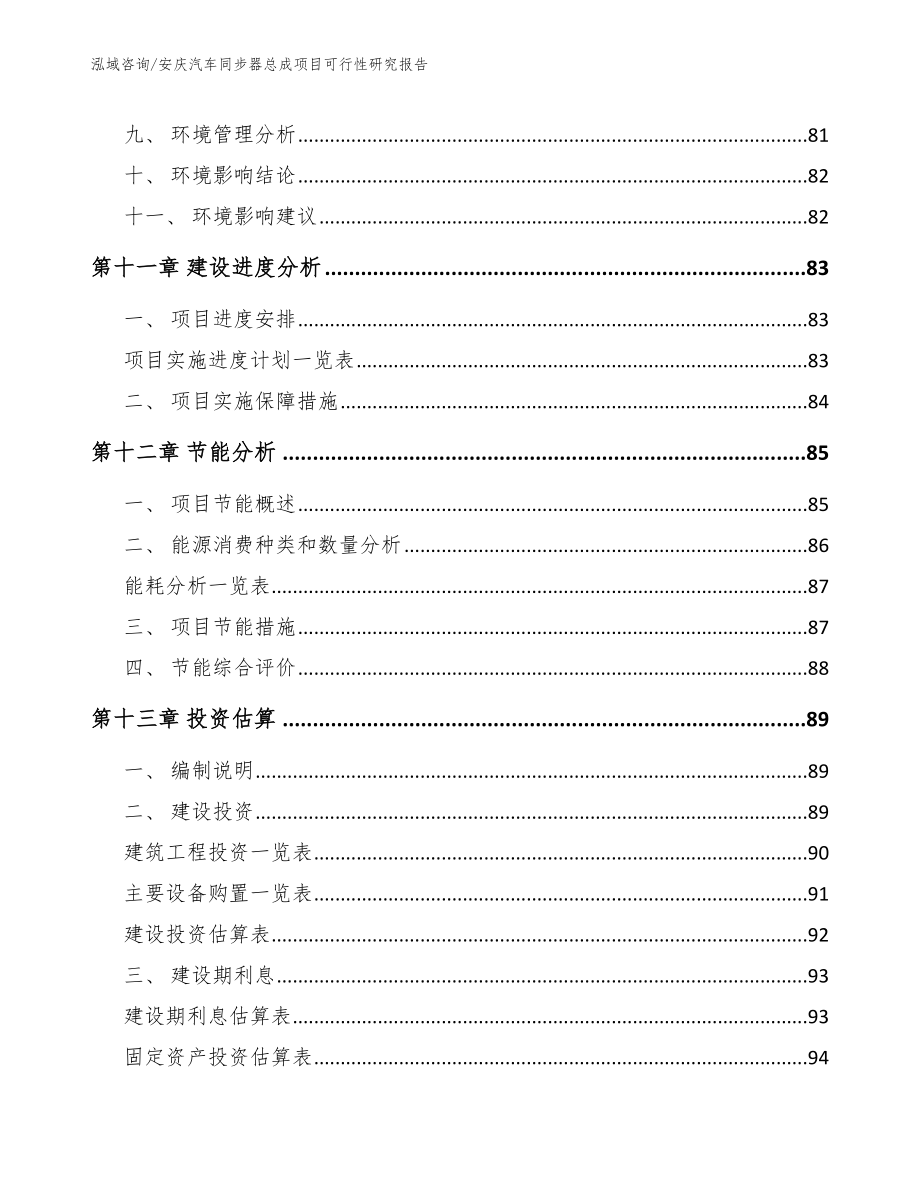 安庆汽车同步器总成项目可行性研究报告范文模板_第5页