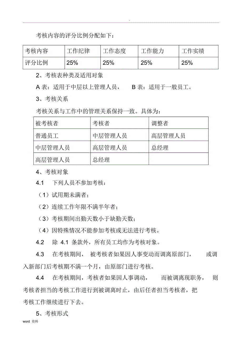 公司员工绩效考核实施计划方案_第2页