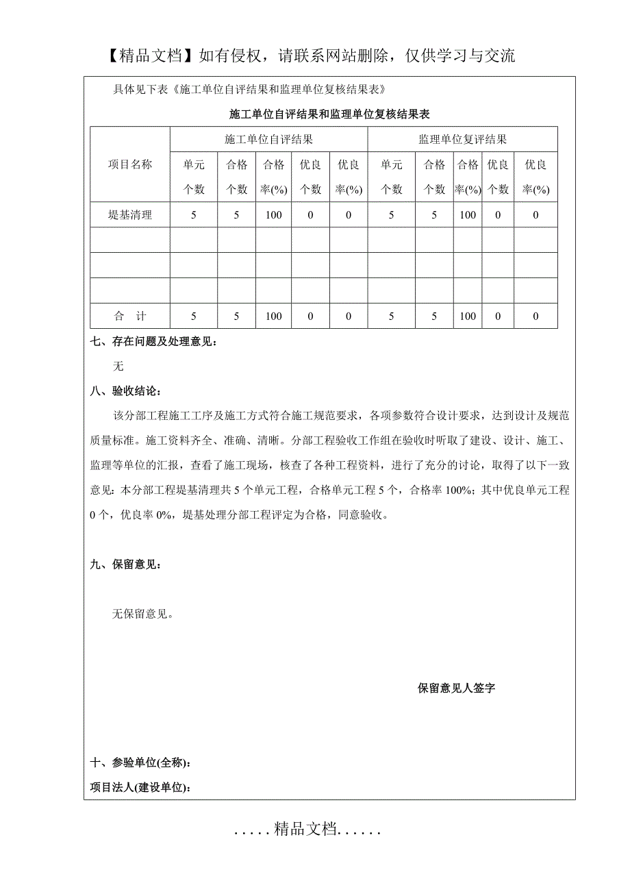 水利工程分部工程验收签证_第4页