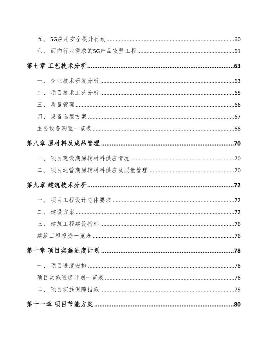 江门5G+智能油气项目可行性研究报告(DOC 104页)_第5页