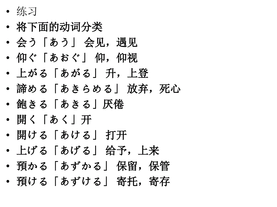 日语动词学习使役、被动、被役ppt课件_第3页