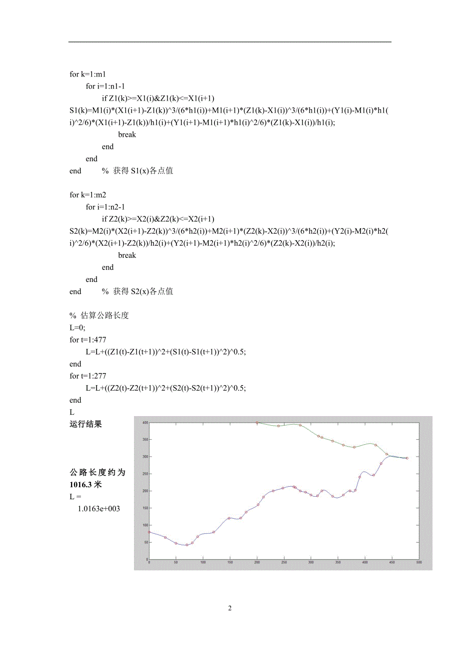 样条插值法绘制公路.doc_第2页