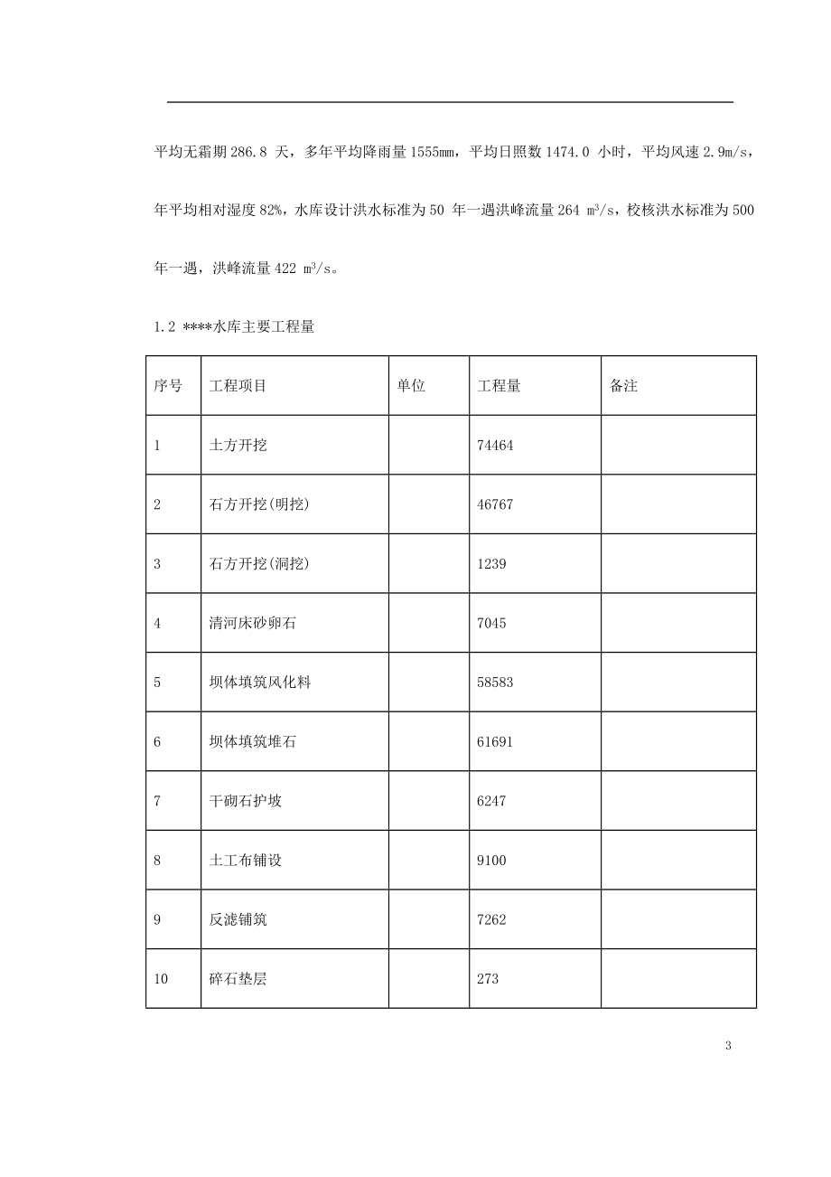 新《施工方案》某水库施工组织设计_第3页