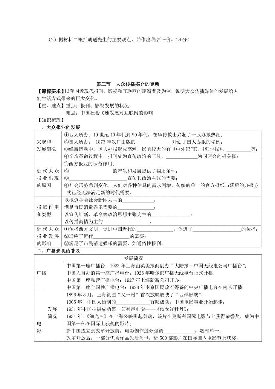 人民版必修二专题四学案_第5页