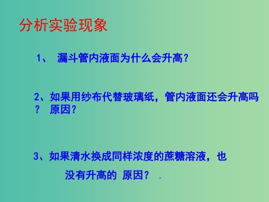 2019高中生物 专题4.1 物质跨膜运输的实例同步课件 新人教版必修1.ppt_第5页