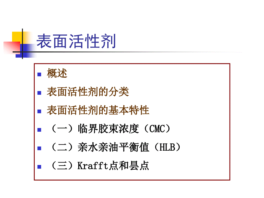 药剂学：表面活性剂_第1页