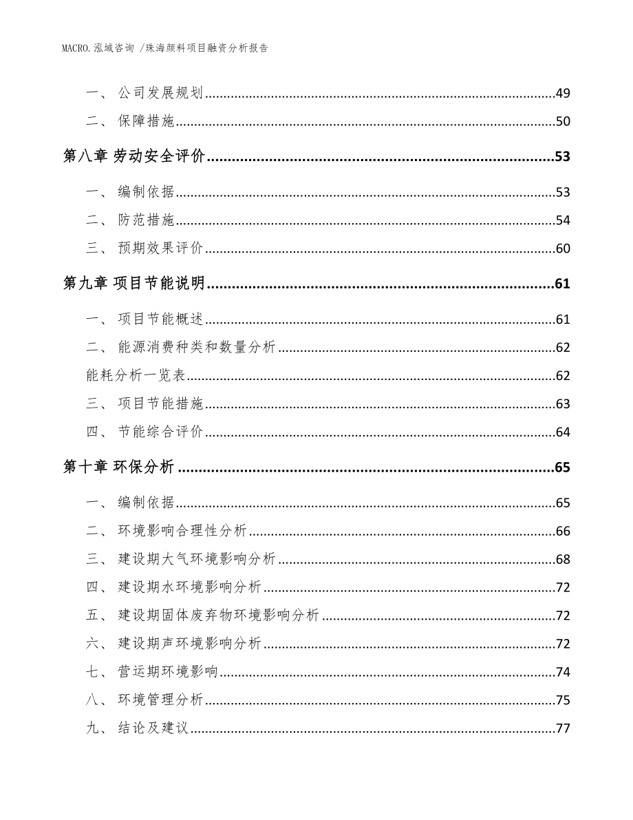 珠海颜料项目融资分析报告_模板_第3页