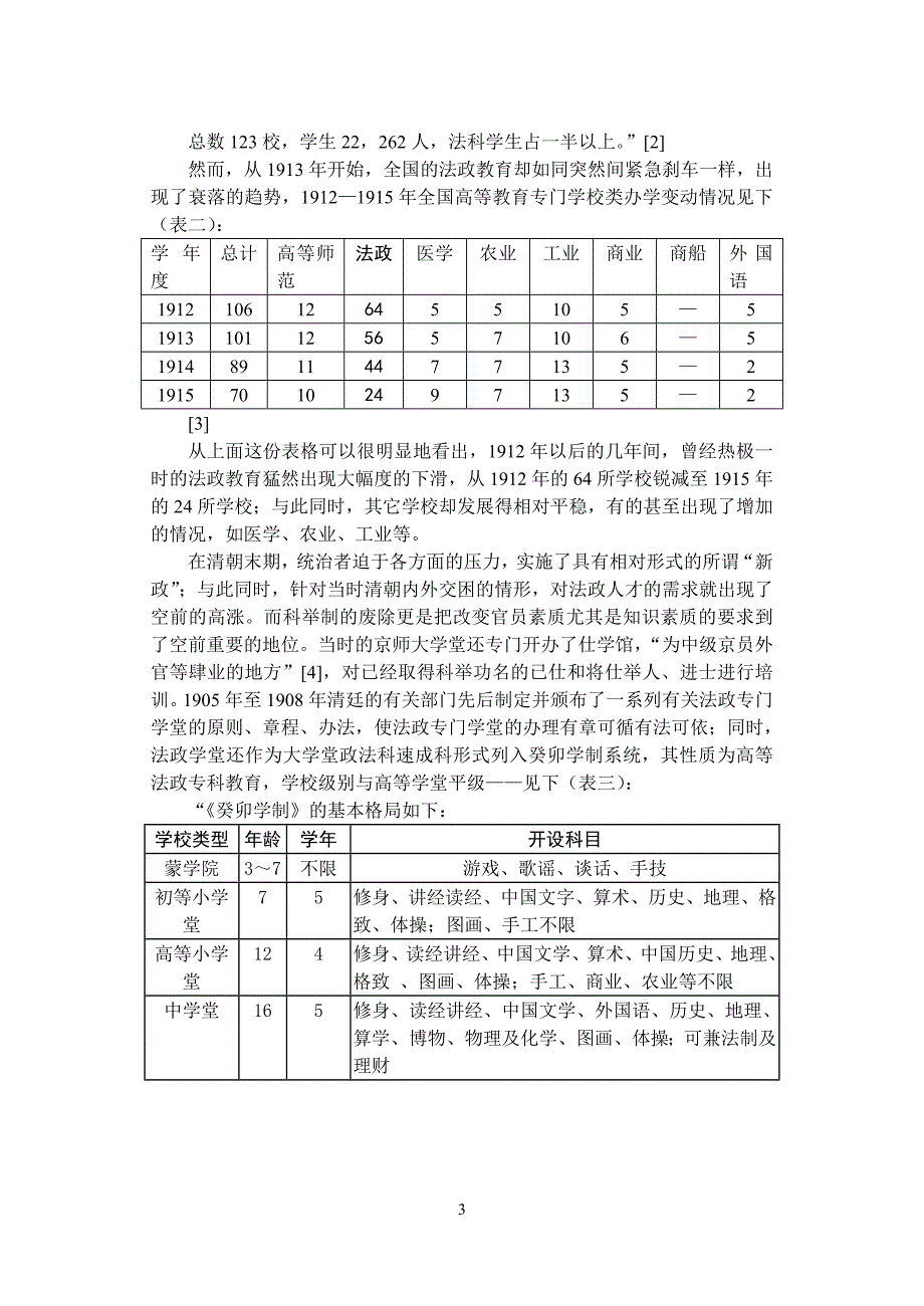 内容提要清朝末年的中国高等教育中_第3页