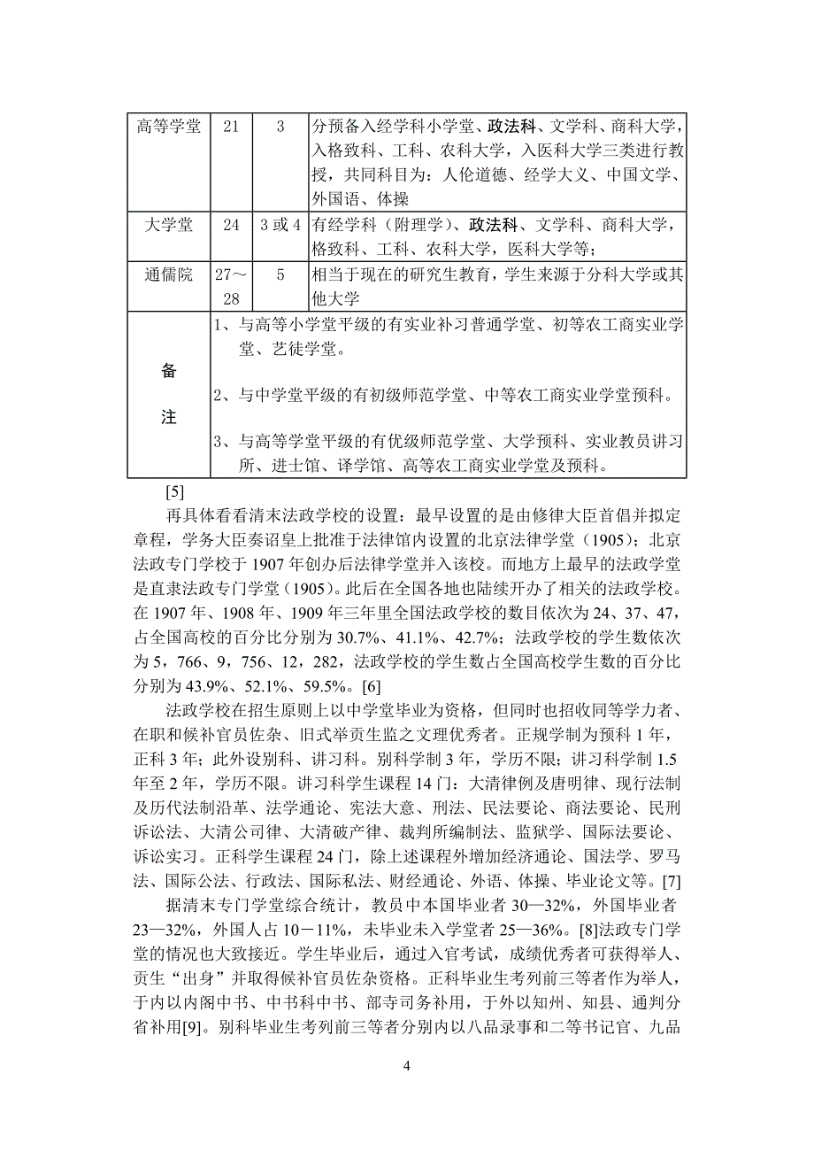 内容提要清朝末年的中国高等教育中_第4页