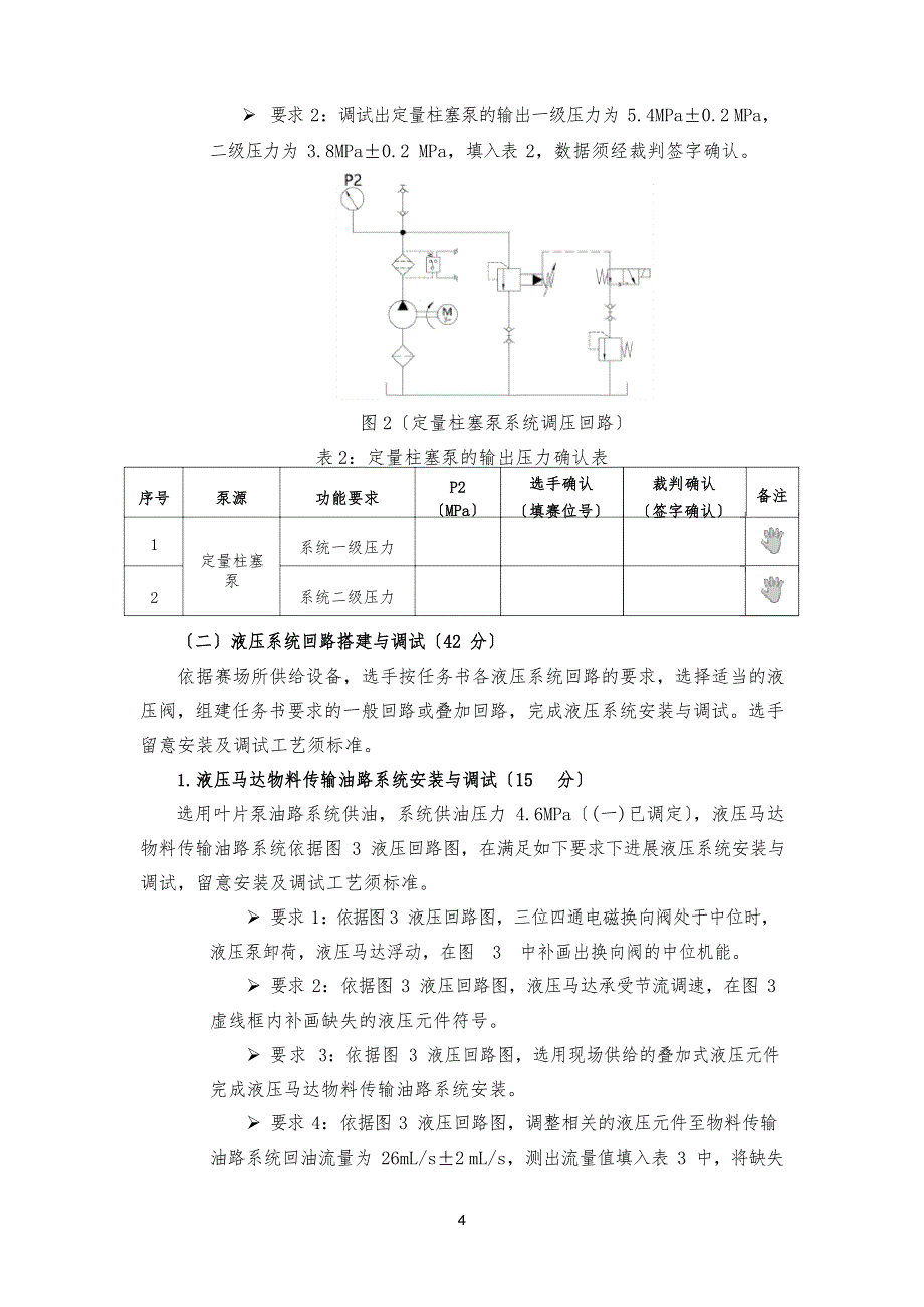 2023年甘肃省职业院校液压与气动系统装调与维护技能大赛+评分表_第4页