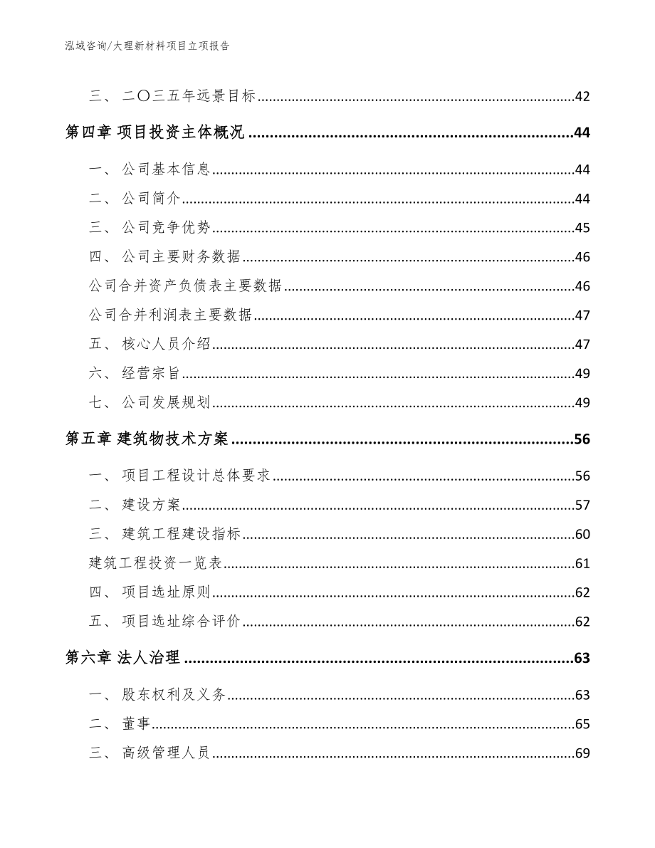 大理新材料项目立项报告【模板范本】_第2页