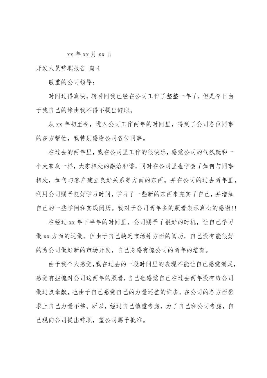 开发人员辞职报告范文七篇.docx_第5页