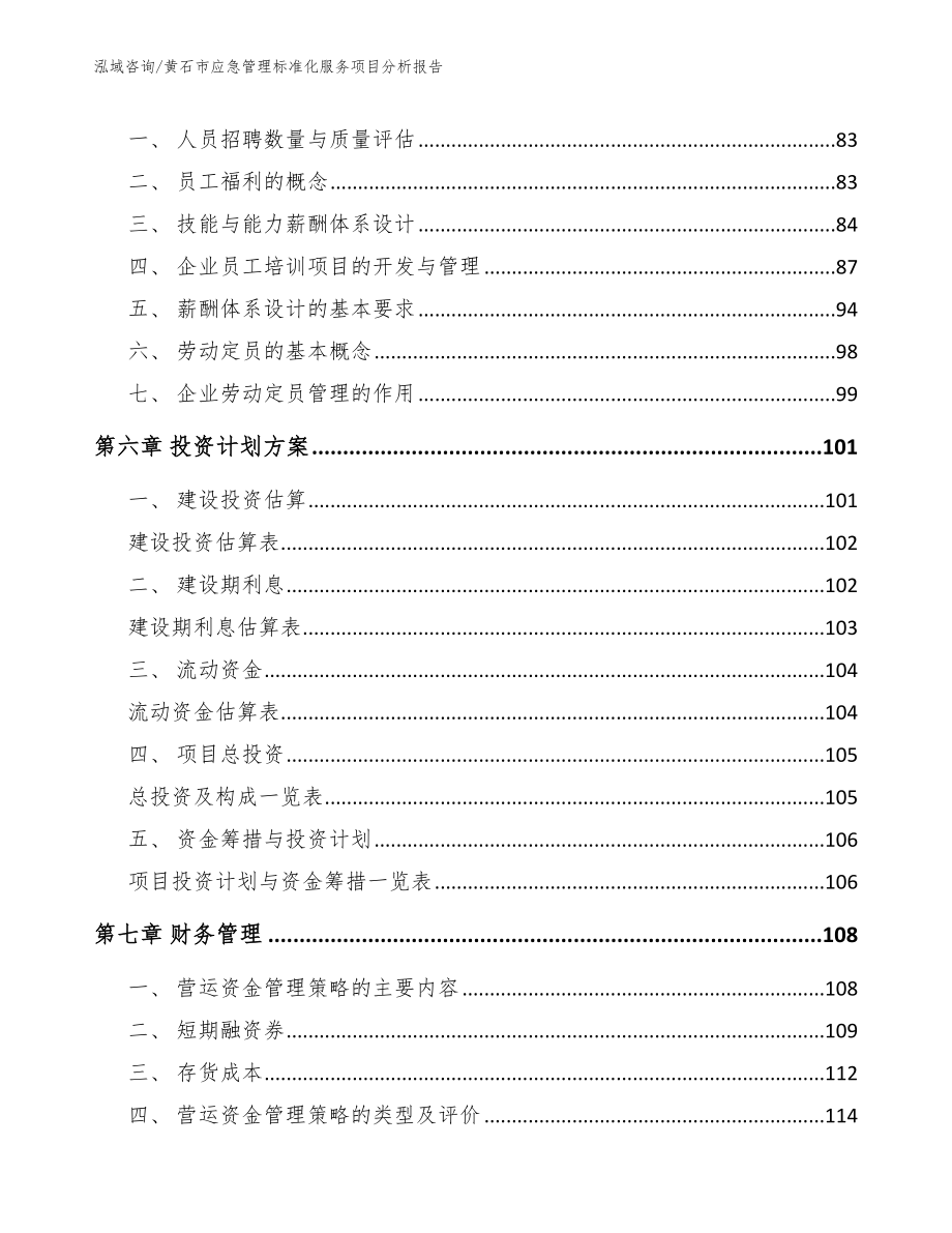 黄石市应急管理标准化服务项目分析报告（参考范文）_第4页