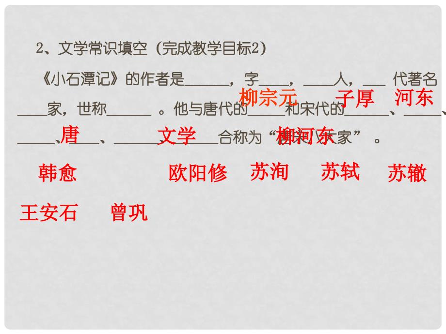 河北省巨鹿中学八年级语文下册 第16课《小石潭记》课件 冀教版_第3页