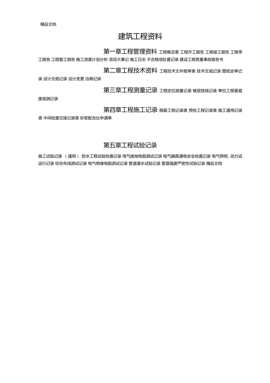 最新建筑装饰工程资料全套资料_第1页