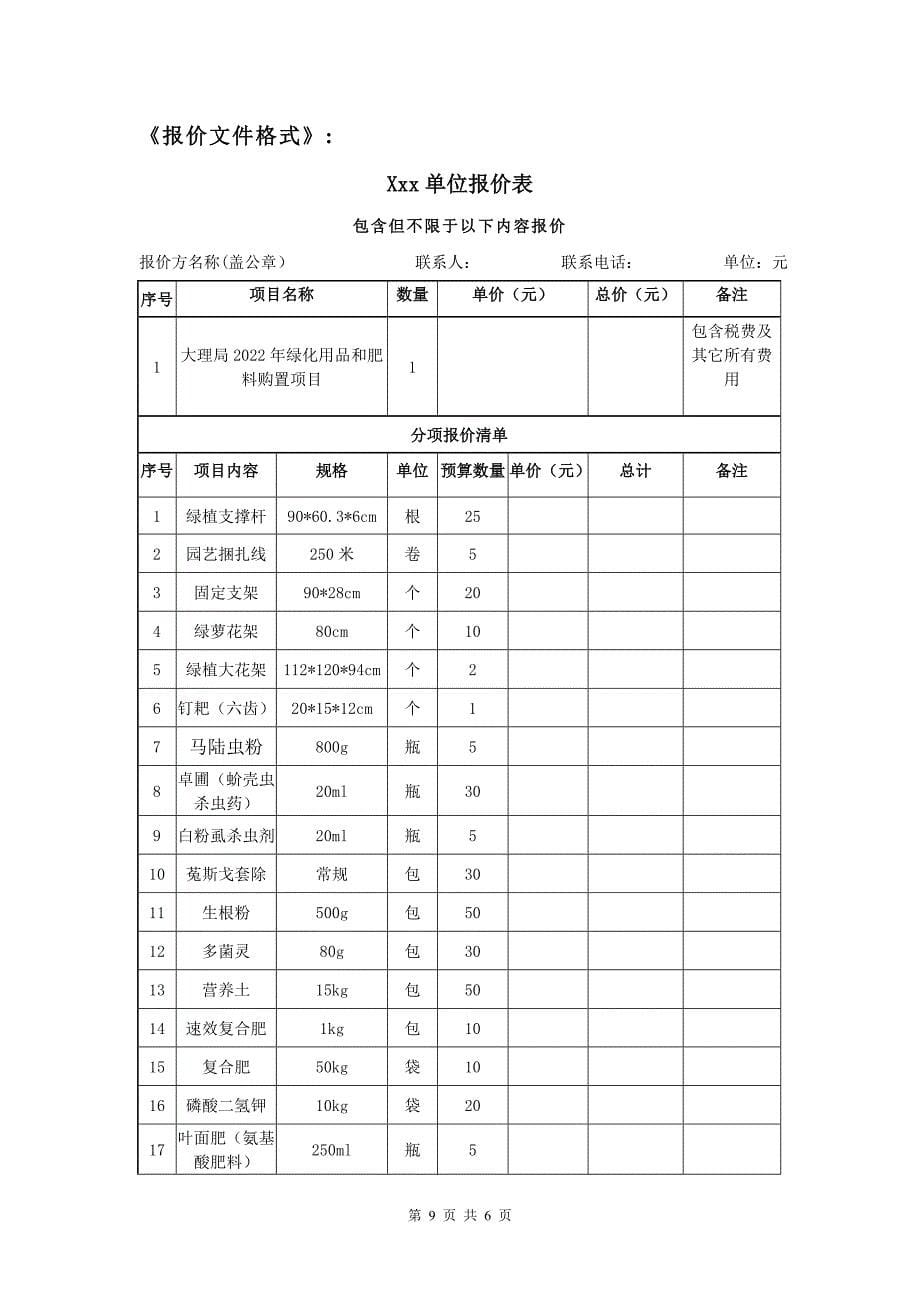 1.大理局2022年绿化用品和肥料购置项目询价材料-word版-天选打工人.docx_第5页