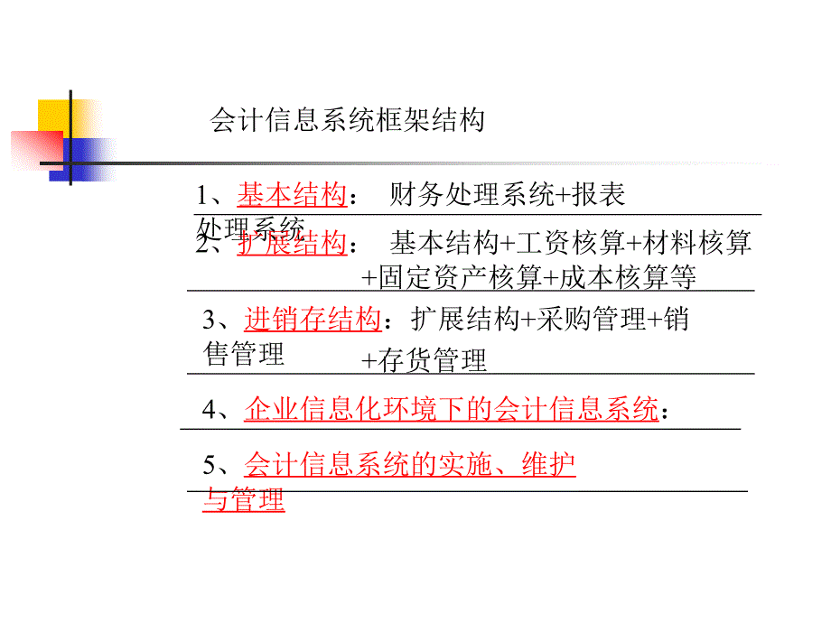 优质文档管帐信息系统框架结构_第1页