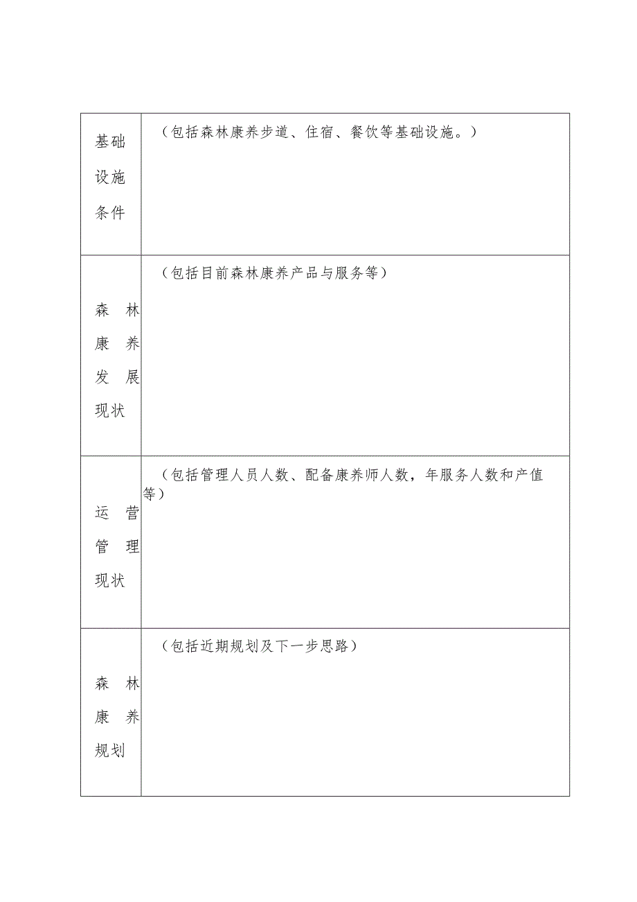 广东省2023年（第六批）森林康养基地（试点）申报书、承诺书_第5页