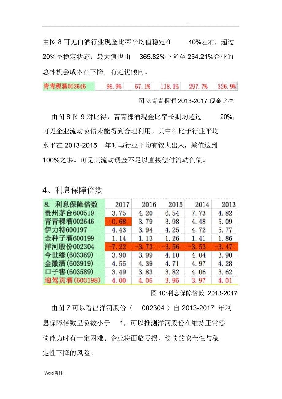 白酒行业偿债能力分析_第5页