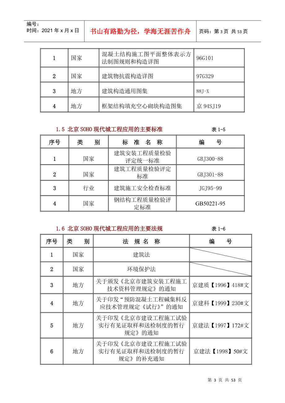 SOHO现代城工程施工组织设计方案_第3页