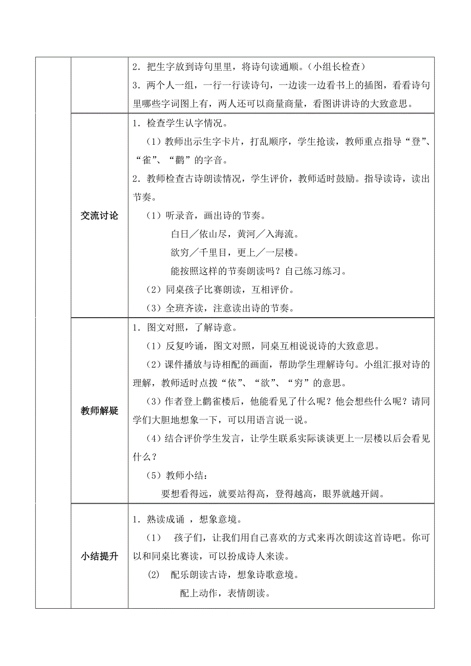 登鹳雀楼导学案_第3页