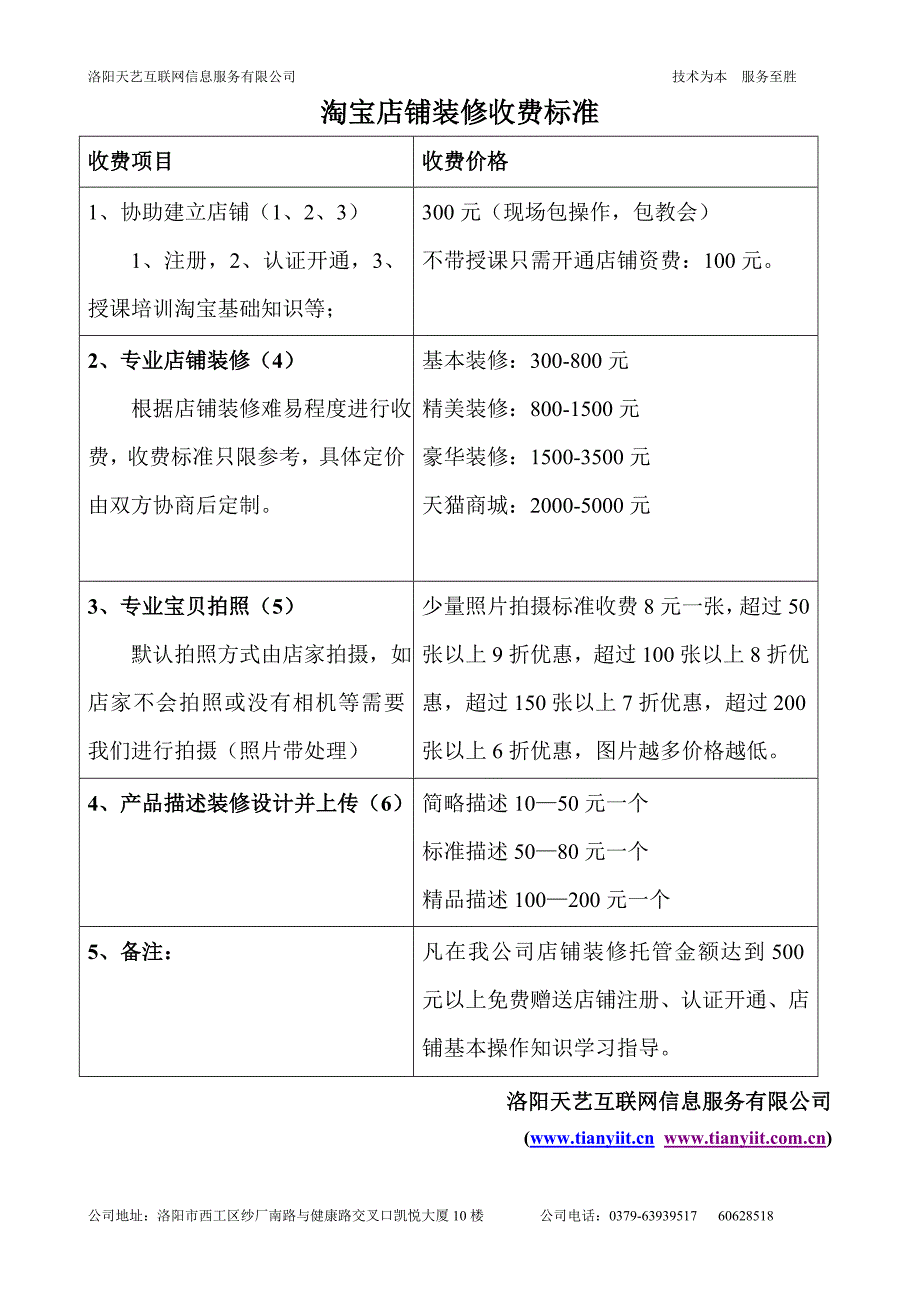 淘宝店铺装修收费标准_第1页