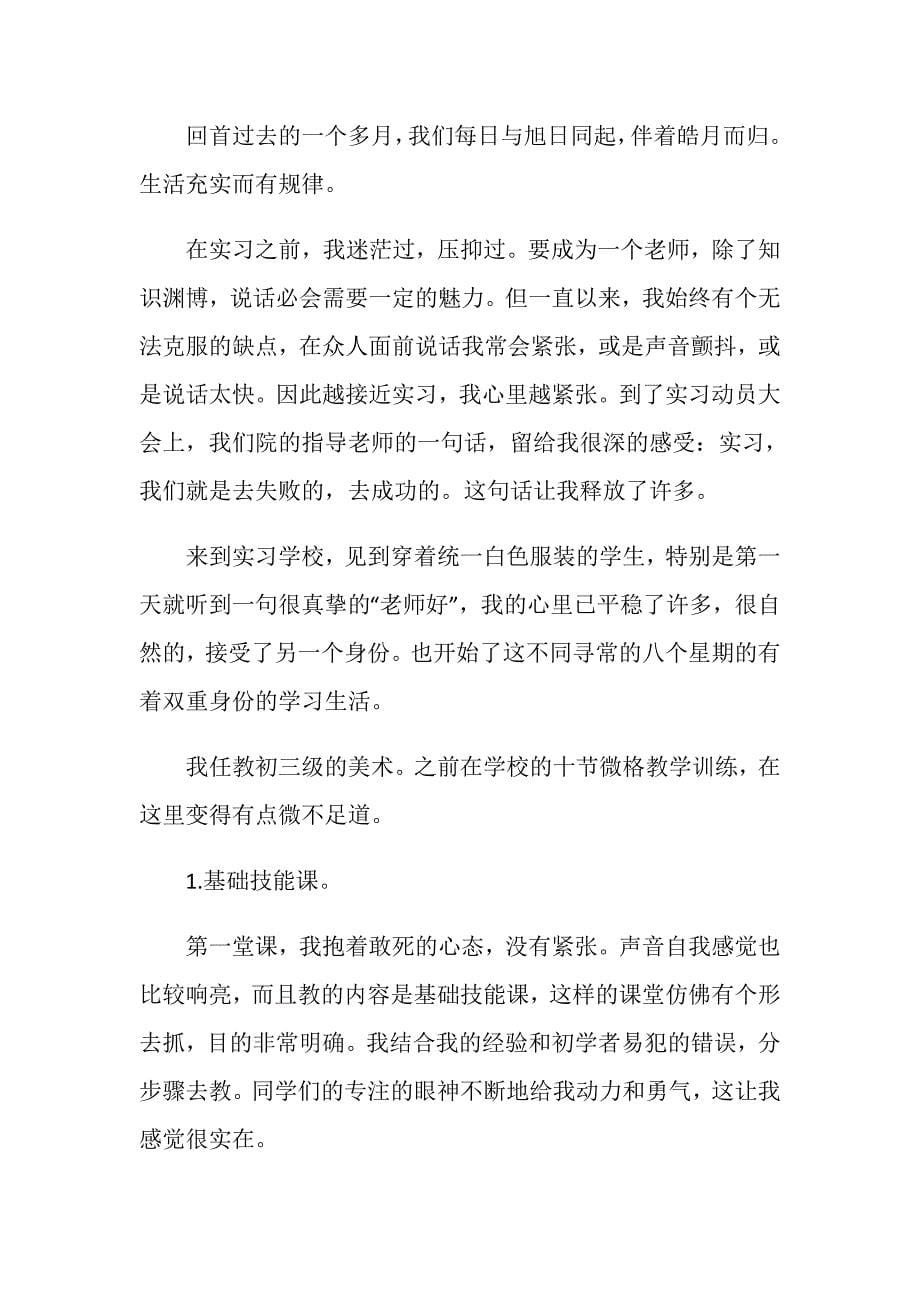 教师岗位实习报告_第5页