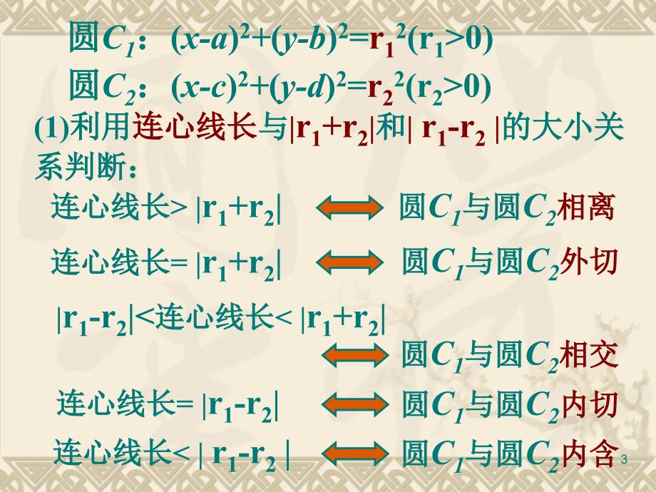 高中数学4.2.2圆与圆的位置关系课件2新人教A版必修2_第3页