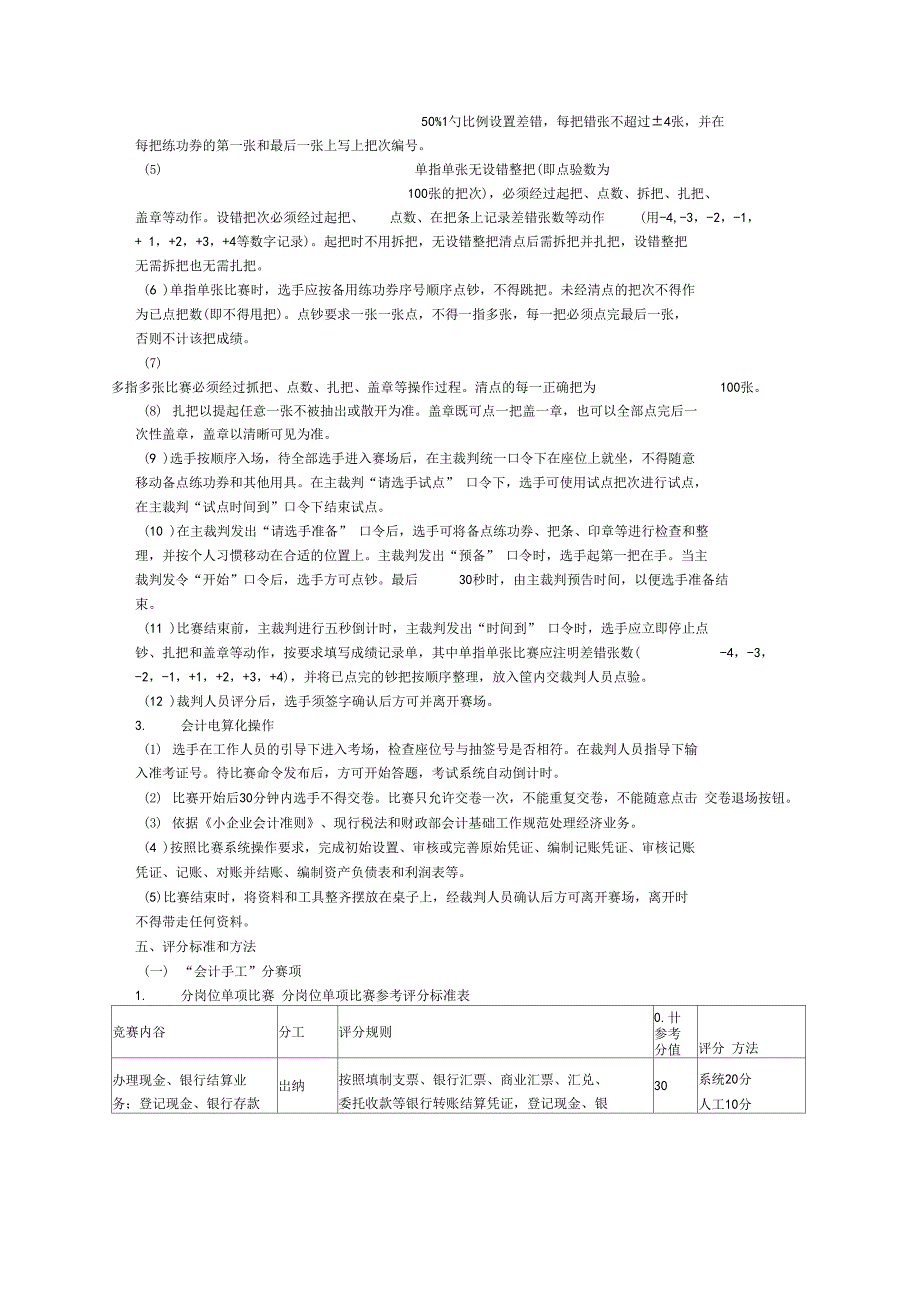 全国职业院校技能大赛会计组规程_第3页