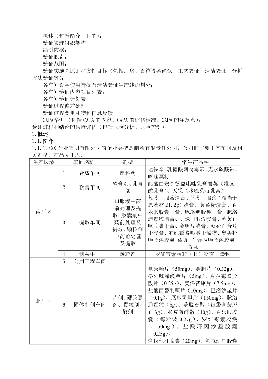 制药企业验证总计划模版_第3页