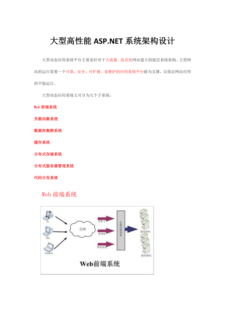 大型高性能.NET系统架构_第1页