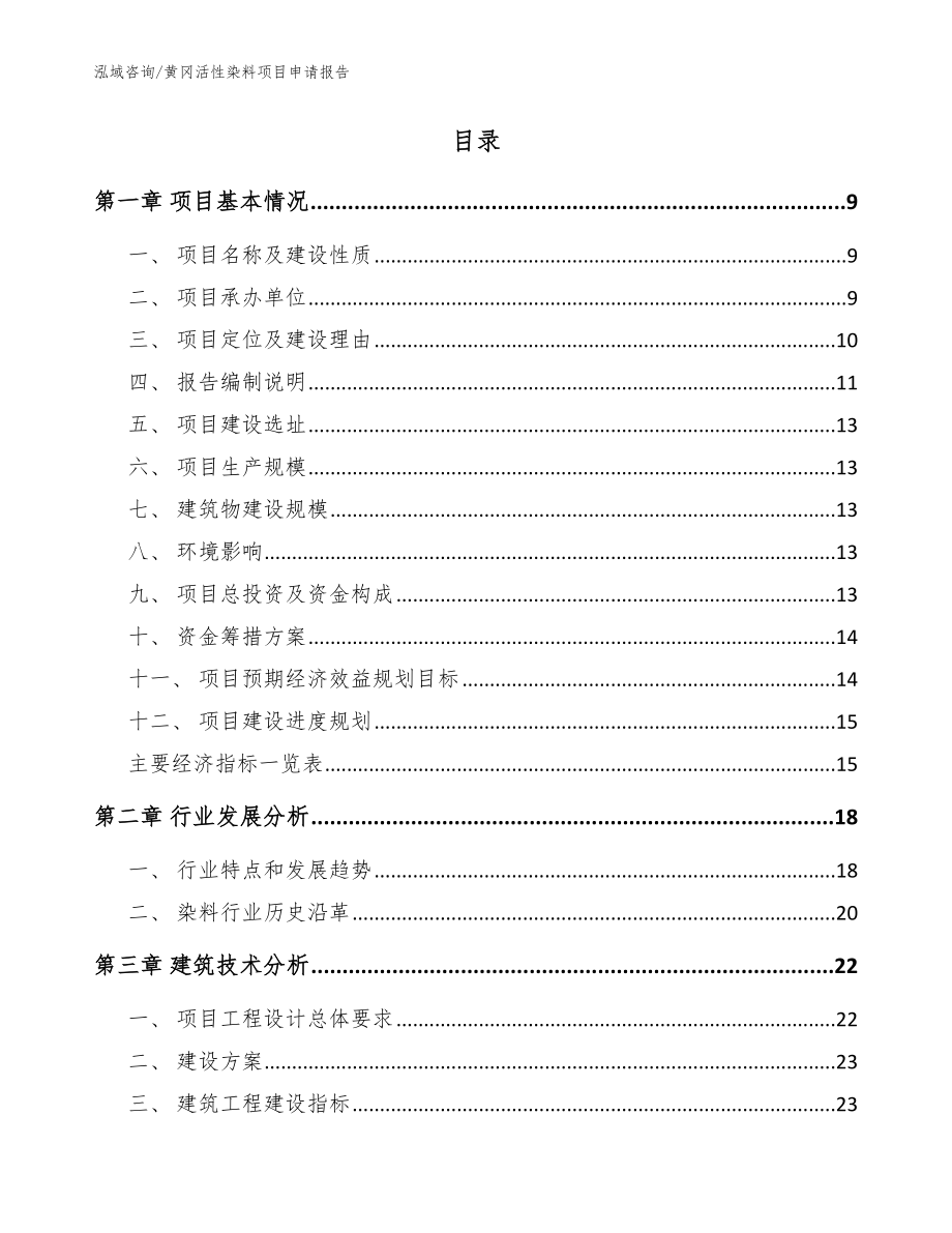 黄冈活性染料项目申请报告模板_第2页