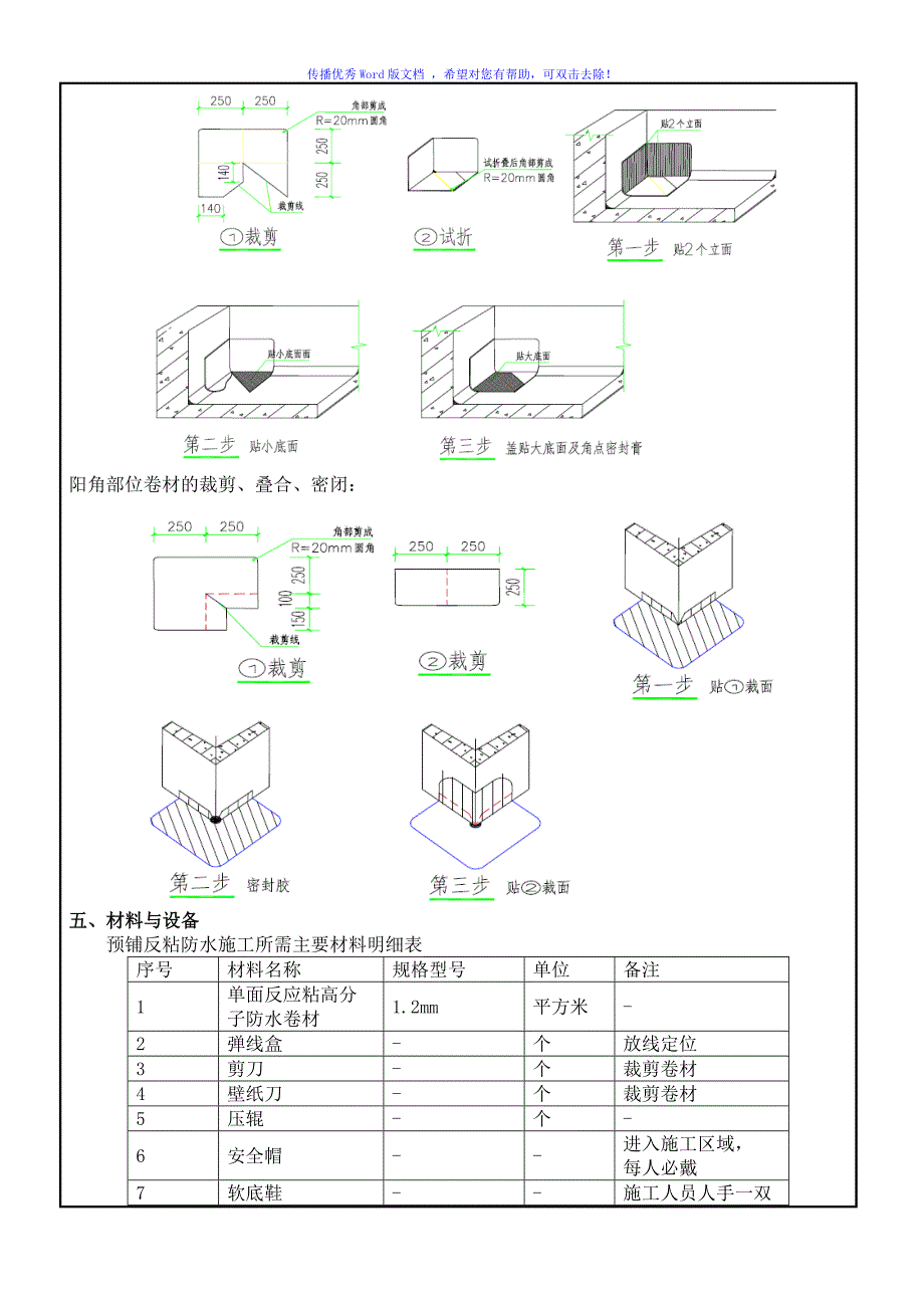 技术交底记录(预铺反粘)Word版_第3页