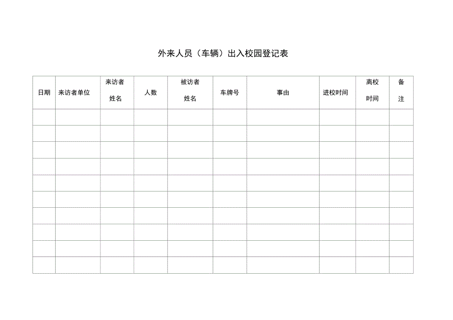 外来人员出入校园登记规章制度_第2页