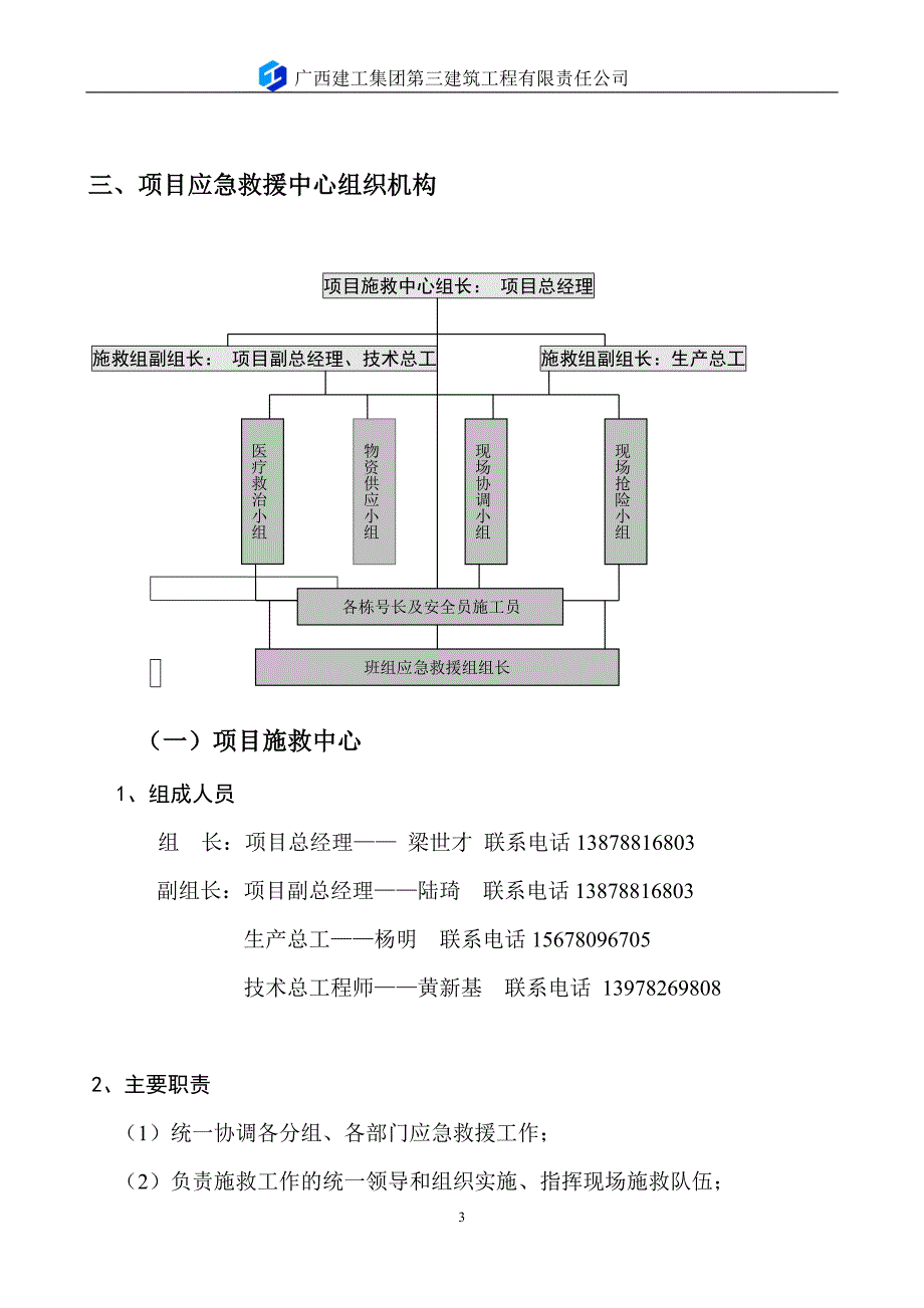 二期建筑工程生产安全事故应急救援预案410_第3页