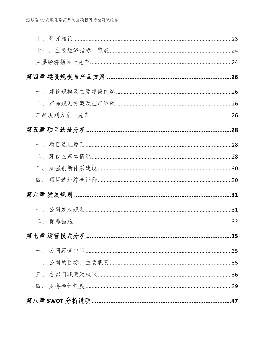 安顺化学药品制剂项目可行性研究报告_模板范本_第2页